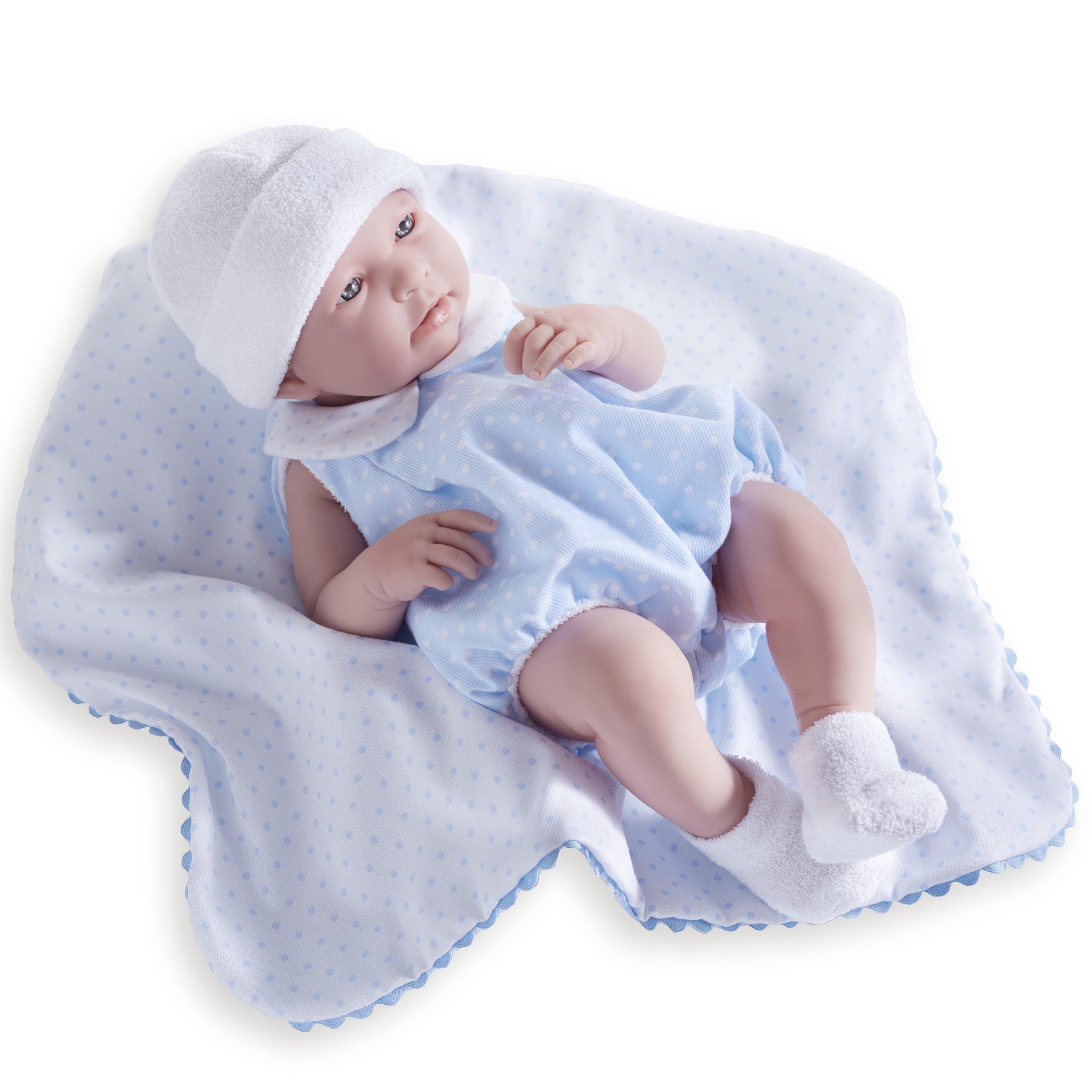 Realistic Baby Boy Doll | La Newborn Doll with Blue Outfit – JC