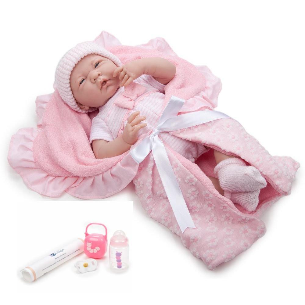 Boneca Bebê Reborn Julie JC Toys La Newborn Pretty in Pink 38 cm - Miami  Outlet Importados