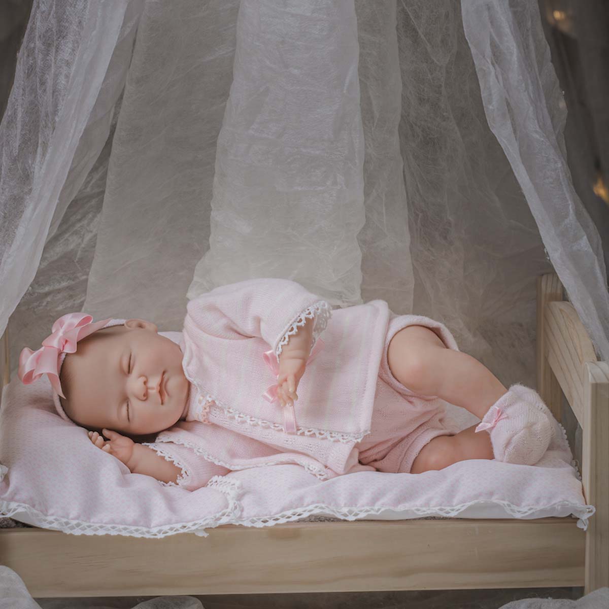 Reborn Doll | Berenguer Classics 17" Weighted & Hand Painted Soft Vinyl | Limited Edition | Babylin | Pink |