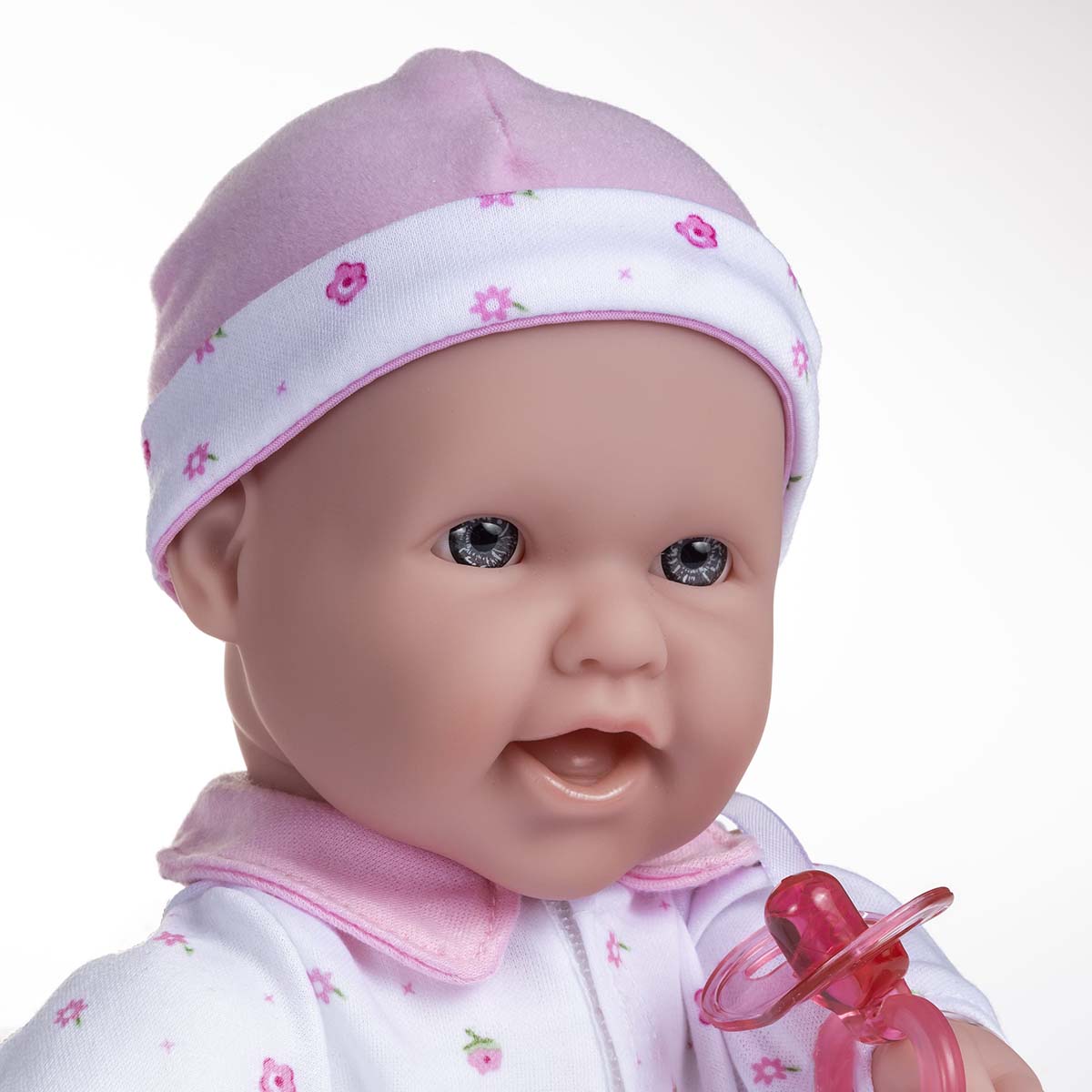 JC Toys, La Baby 16 inches Soft Body Baby Doll in Pink - Realistic Features