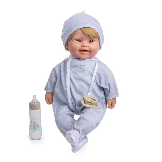 JC Toys, Down Syndrome La Baby 16 inches Soft Body Baby Doll with Blonde Hair - Realistic Features