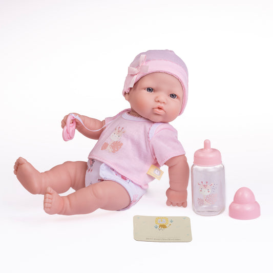 JC Toys, La Newborn 12 inches All Vinyl Nursery Gift Set Doll