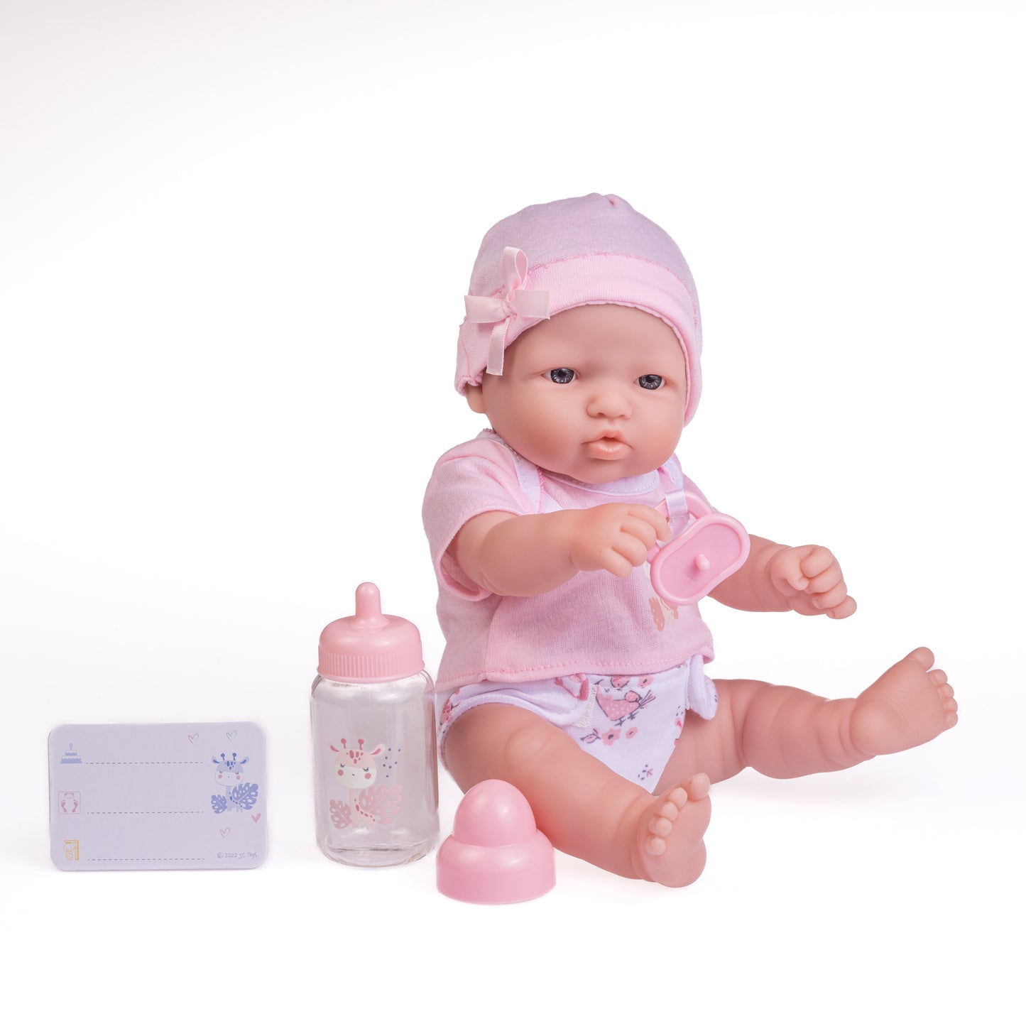 JC Toys, La Newborn 12 inches All Vinyl Nursery Gift Set Doll