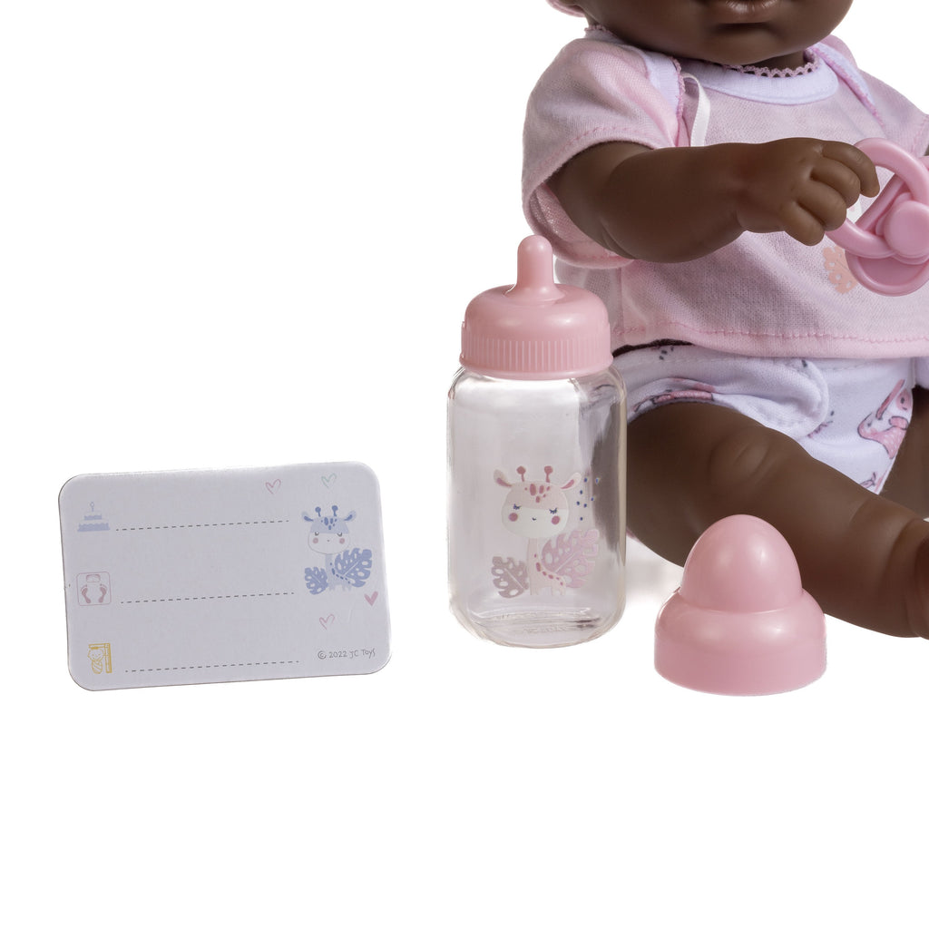 JC Toys, La Newborn 12inches African American All Vinyl Nursery