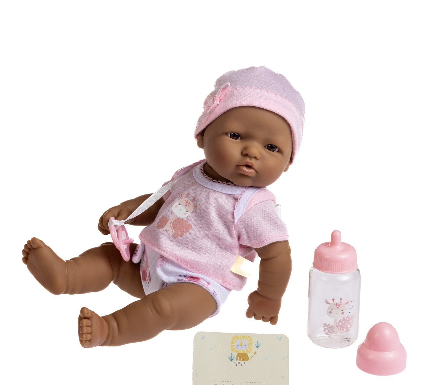 JC Toys, La Newborn 12 inches Hispanic All Vinyl Nursery Gift Set Doll