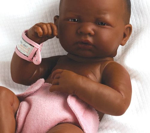 La Newborn African American "First Day" 14" Real Girl