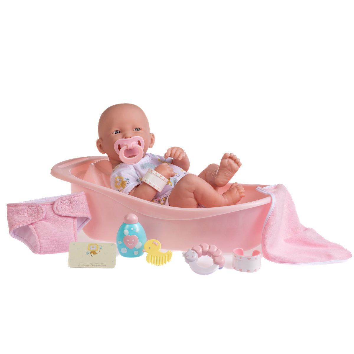 La Newborn 14 inches Deluxe Bath Time Fun Set