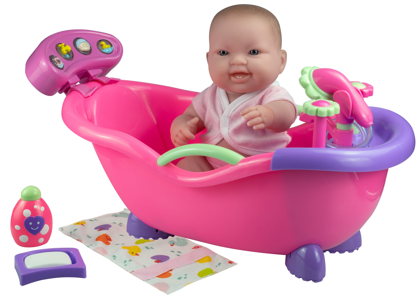 Lots to Love Babies 14in Doll & Bathtub with Electronic Bath Sounds