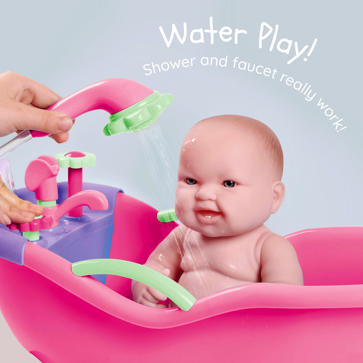 Lots to Love Babies 14in Doll & Bathtub with Electronic Bath Sounds