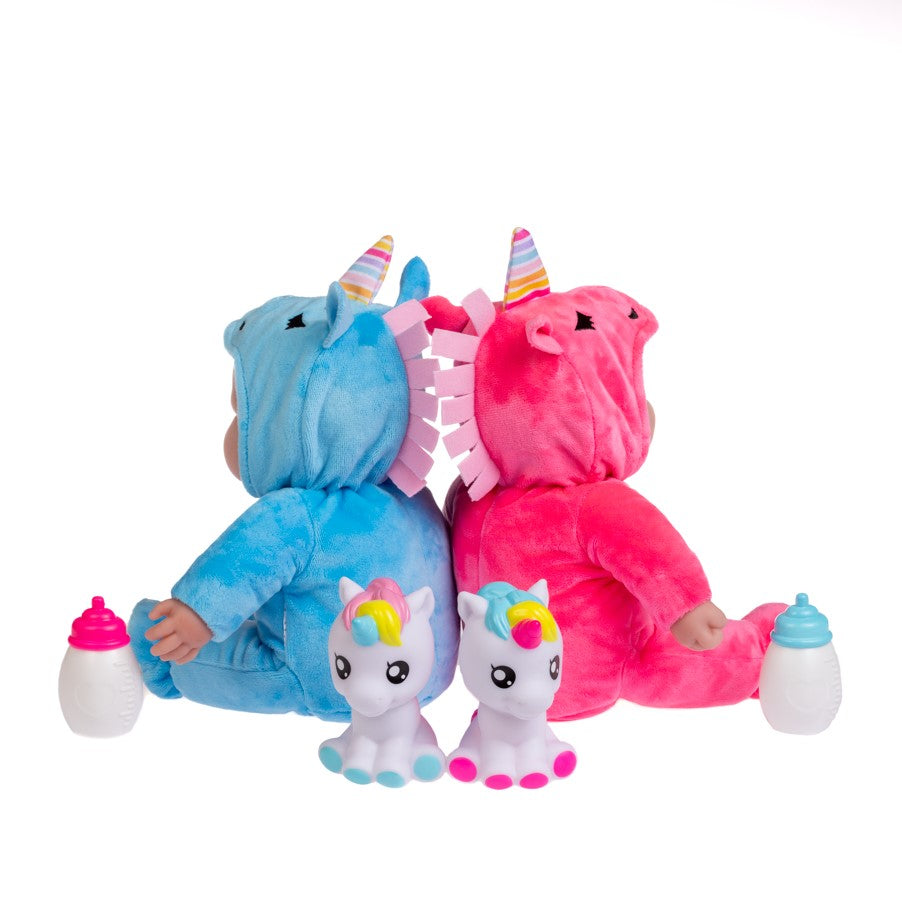 Lots to Cuddle Babies ® Soft Body Baby Doll TWINS in Assorted Animal Outfits w/ Accessories and Pacifier.