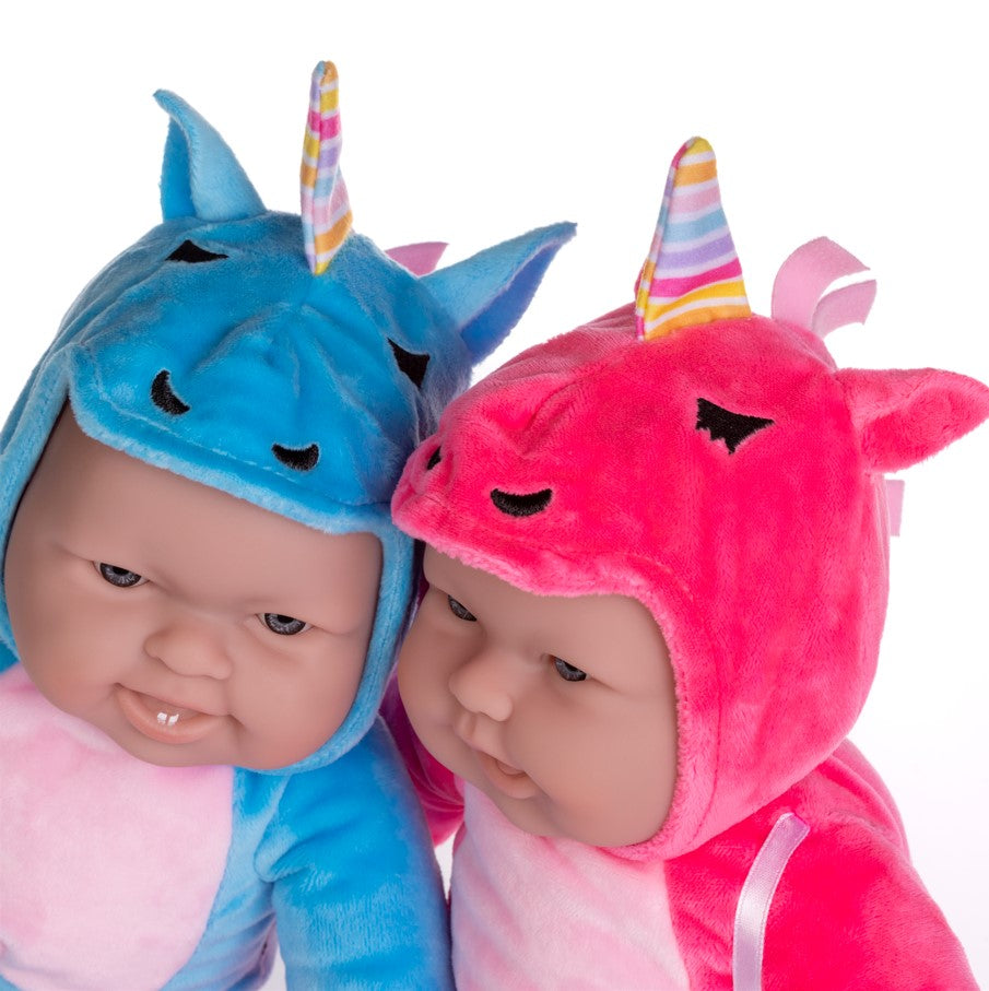 Lots to Cuddle Babies ® Soft Body Baby Doll TWINS in Assorted Animal Outfits w/ Accessories and Pacifier.