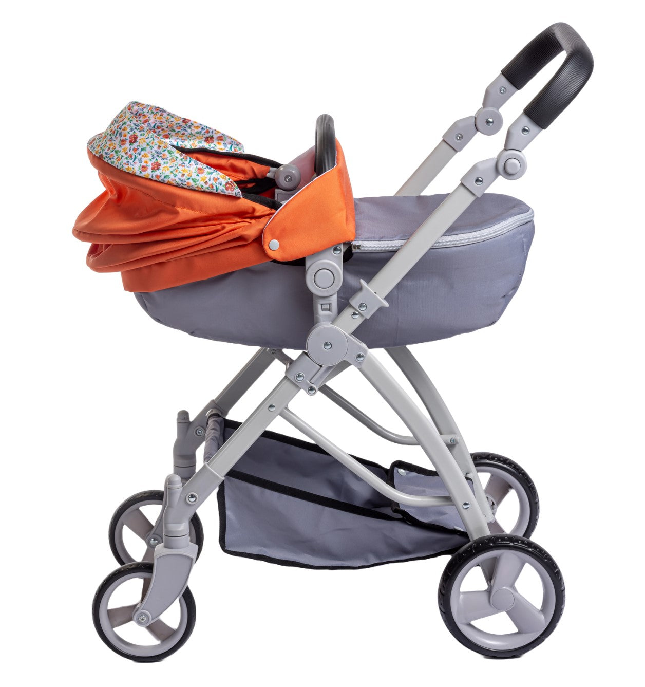 JC Toys - Berenguer Boutique Playtime | Deluxe Folding Sports Pram Stroller | Nature Theme Collection | for Dolls up to 20" | Ages 3+