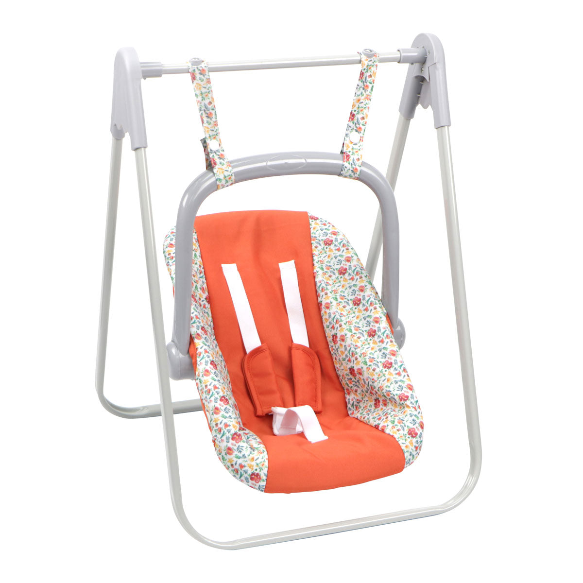 JC Toys - Berenguer Boutique Playtime | 2 in 1 Baby Doll Swing and Portable Carrier | for Dolls up to 18" | Ages 3+ | Nature Theme Collection