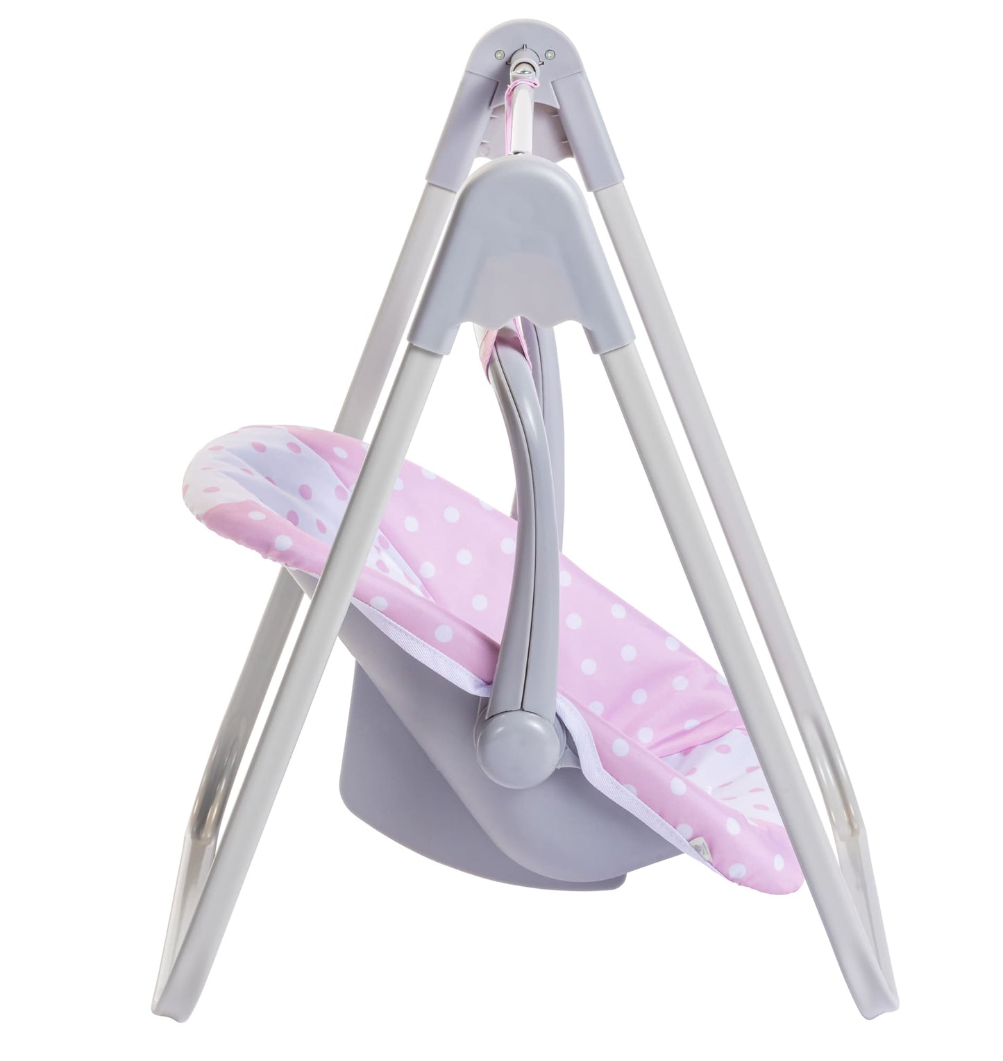 JC Toys - Berenguer Boutique Playtime | 2 in 1 Baby Doll Swing and Portable Carrier | for Dolls up to 18" | Ages 3+ | Pink