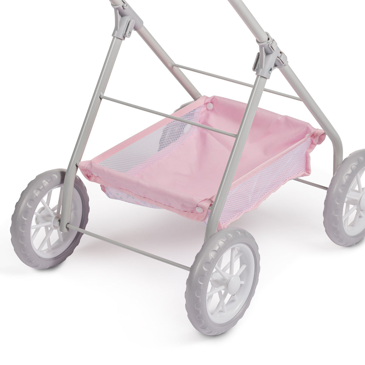 JC Toys - Berenguer Boutique Pet Stroller | Easy Folding | For Stuffed Animals | Ages 3+ | Pink Floral