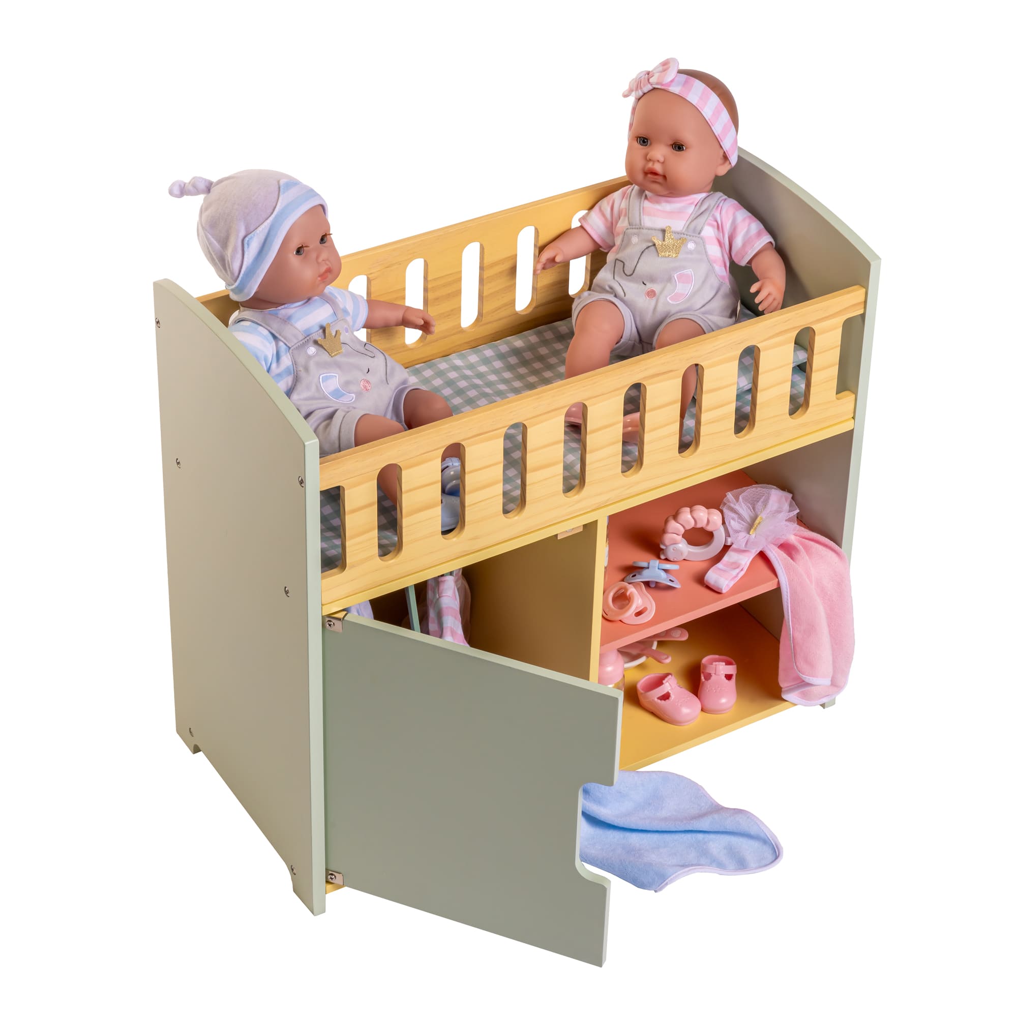 JC Toys Twiggly Toys Deluxe Wood Crib Station JC Toys Group Inc