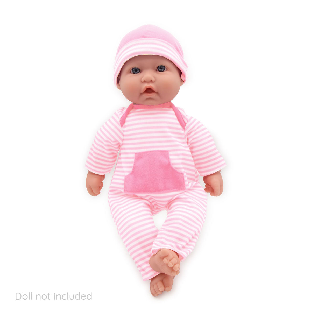 Berenguer Boutique ® FASHION Clothing for 9"-11" Dolls - Light Pink Stripes 2 Piece