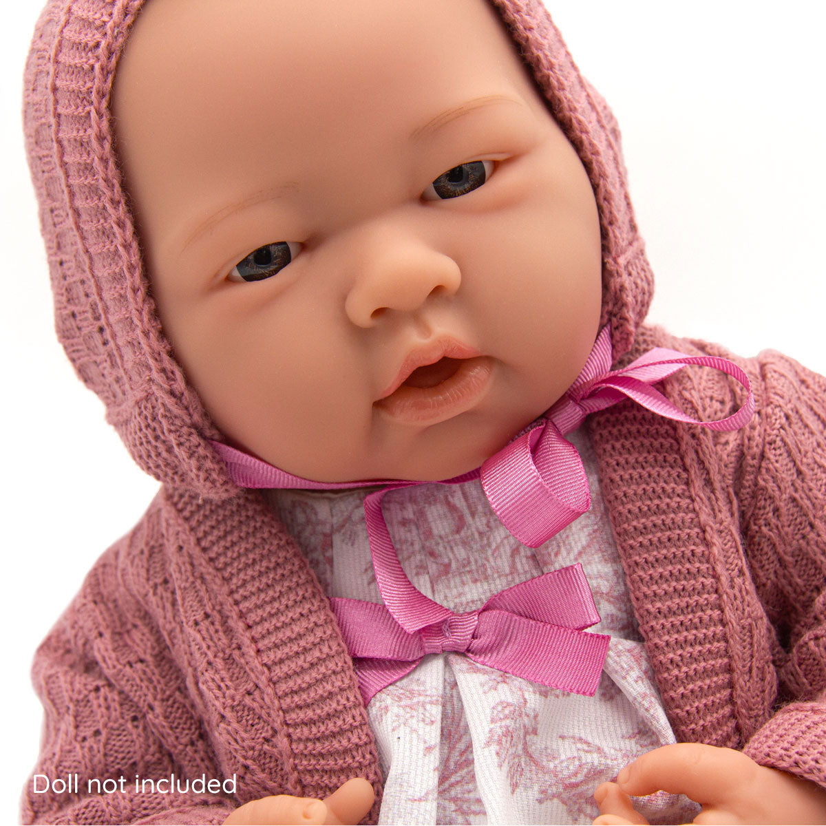 Pink Knit multi piece outfit for 15" Doll (18067)