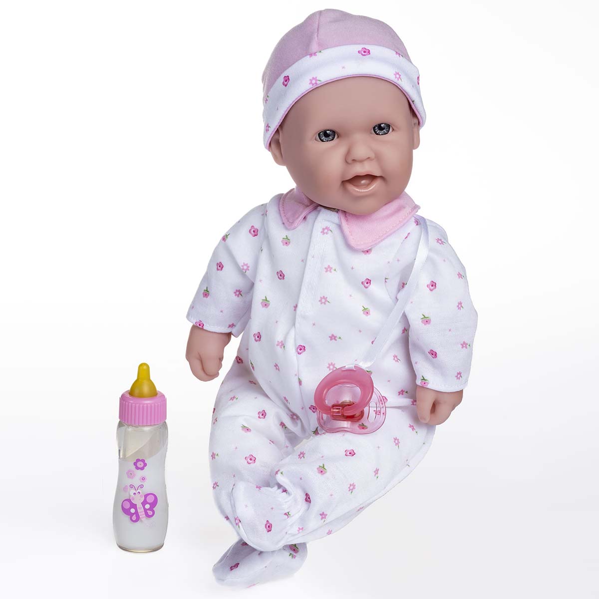 JC Toys, La Baby 16 inches Soft Body Baby Doll in Pink - Realistic Features - JC Toys Group Inc.