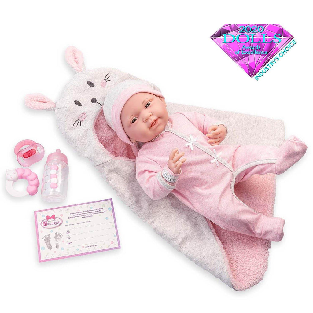 Berenguer Baby Dolls | Soft Body Newborn | Doll Pink - JC Toys