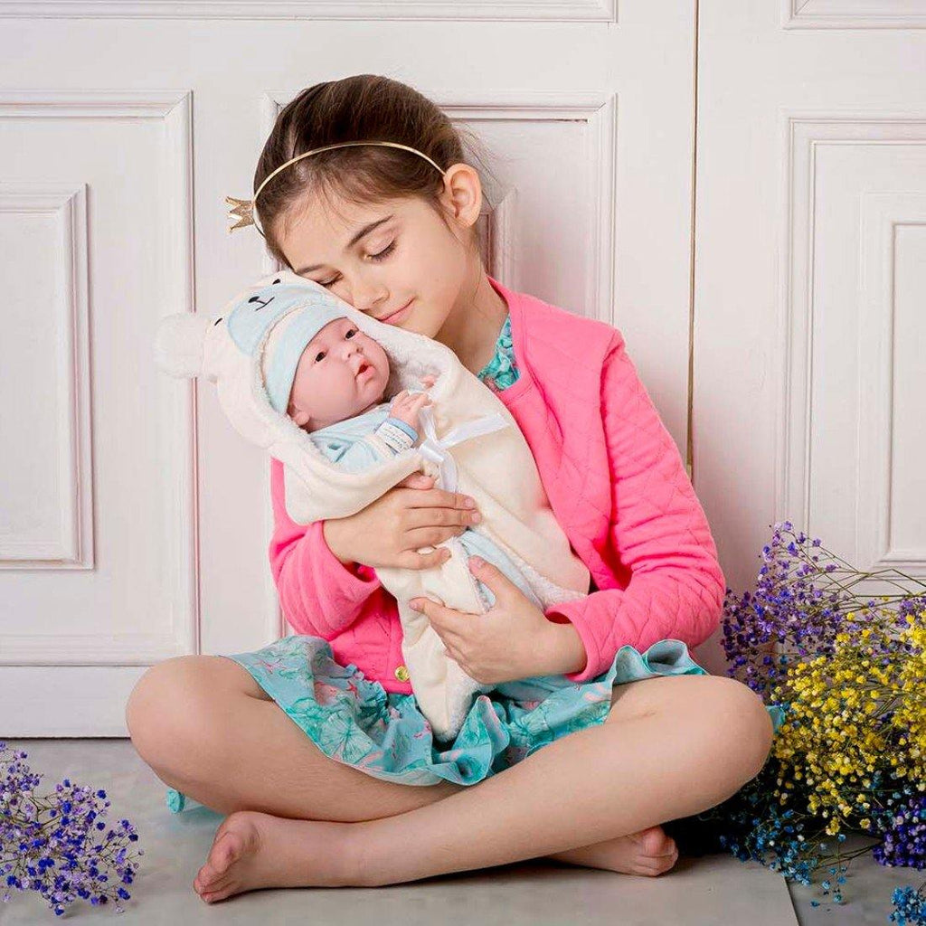 JC Toys | Berenguer Baby Dolls | Soft Body Newborn | Doll Blue