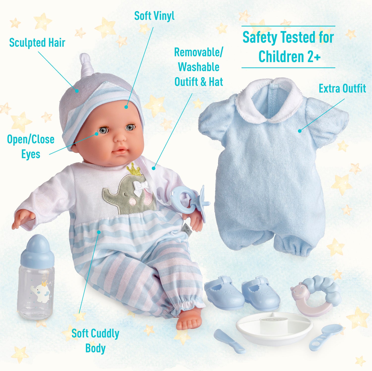 JC Toys Berenguer Boutique | Realistic Baby Doll | Soft Body