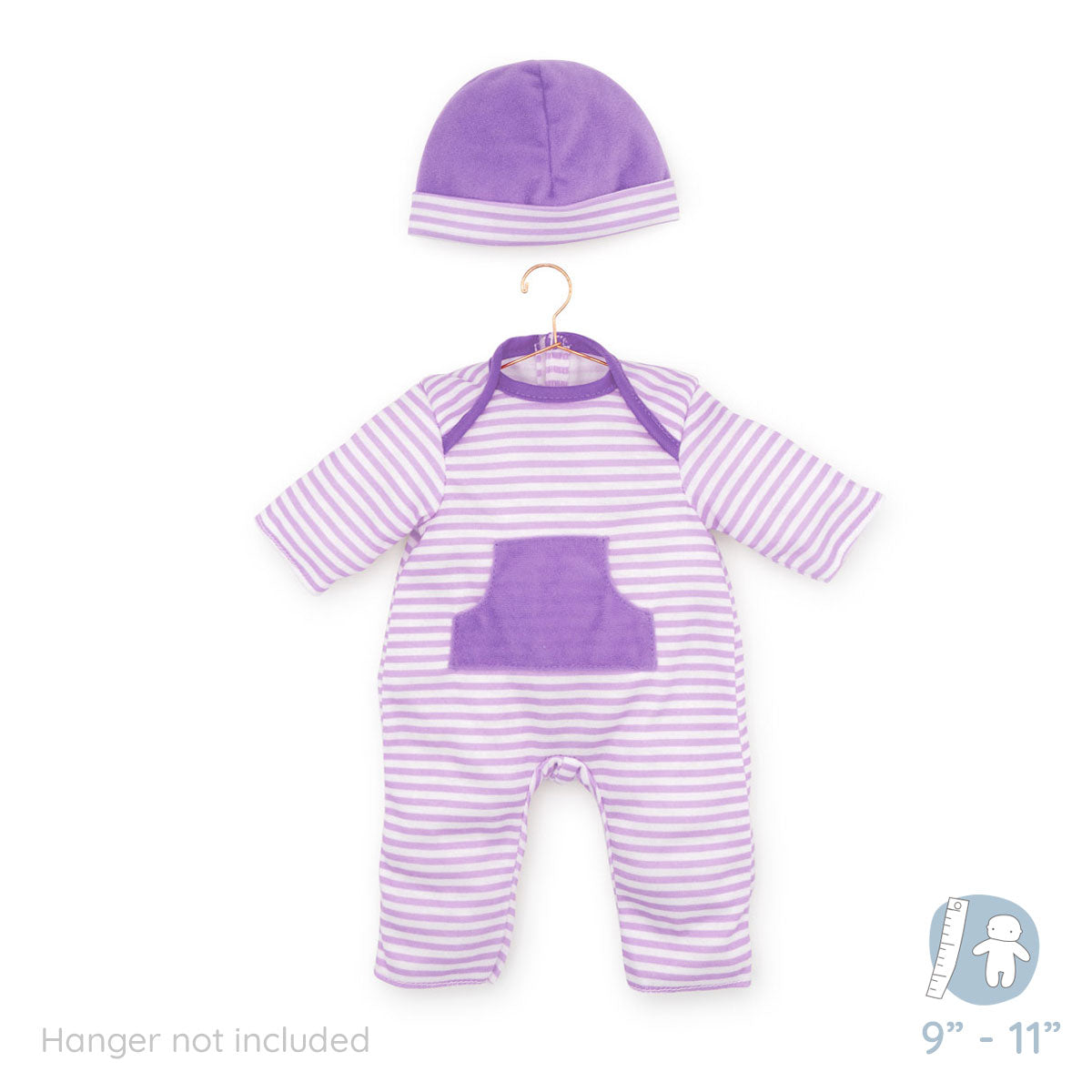 Purple Romper for 9" - 11" Dolls