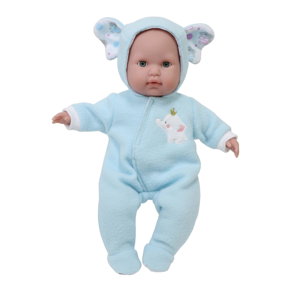 JC Toys Berenguer Boutique Baby Doll Outfit Blue Elephant